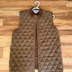 Alia Brown Quilted Vest